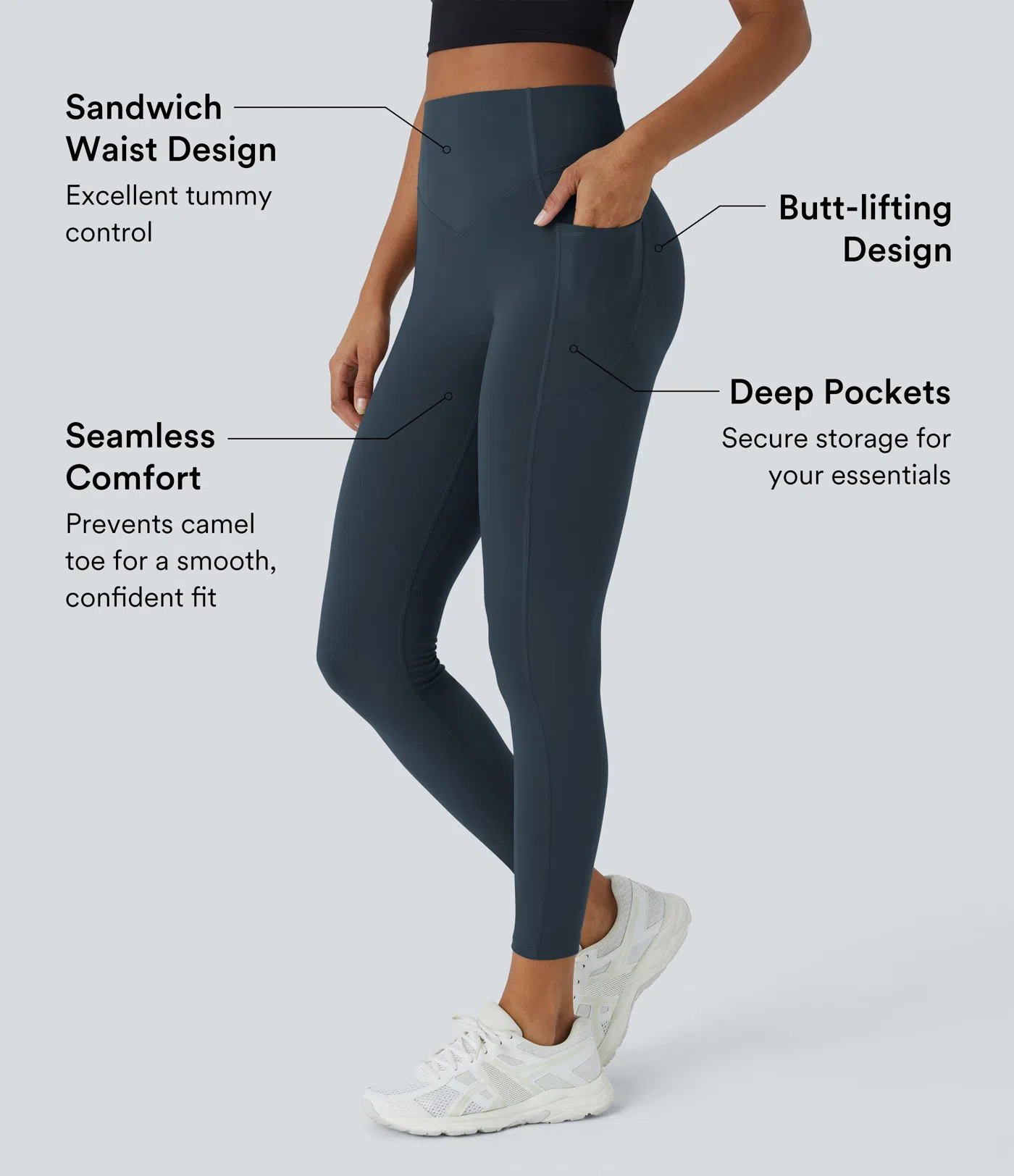 High-Waisted Scrunch Butt Leggings – Tummy Control & Butt Lifting