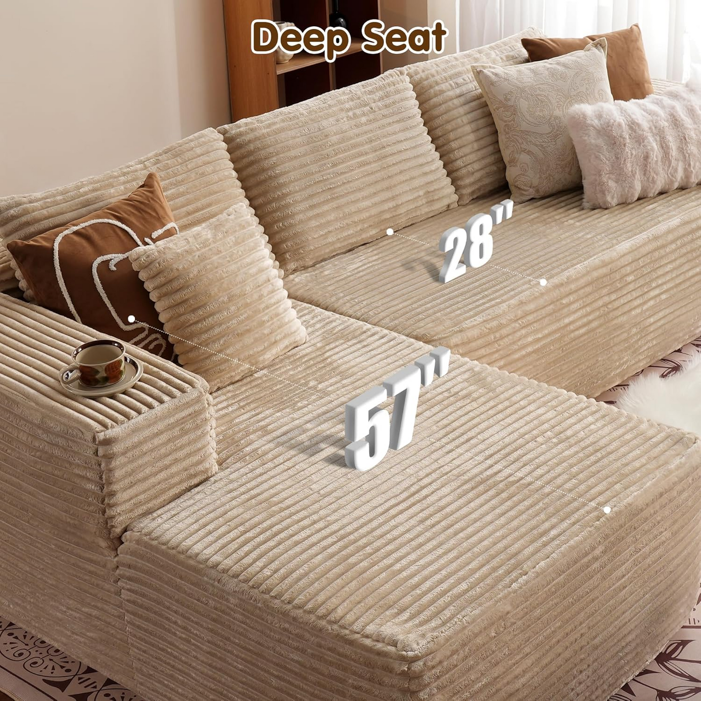 Cloud Sectional Sofa with Chaise