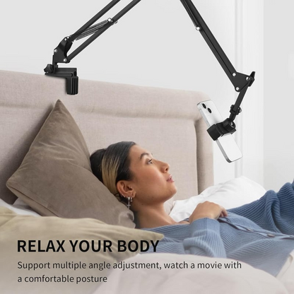 Phone Holder for Desk – Adjustable Long Arm Clip